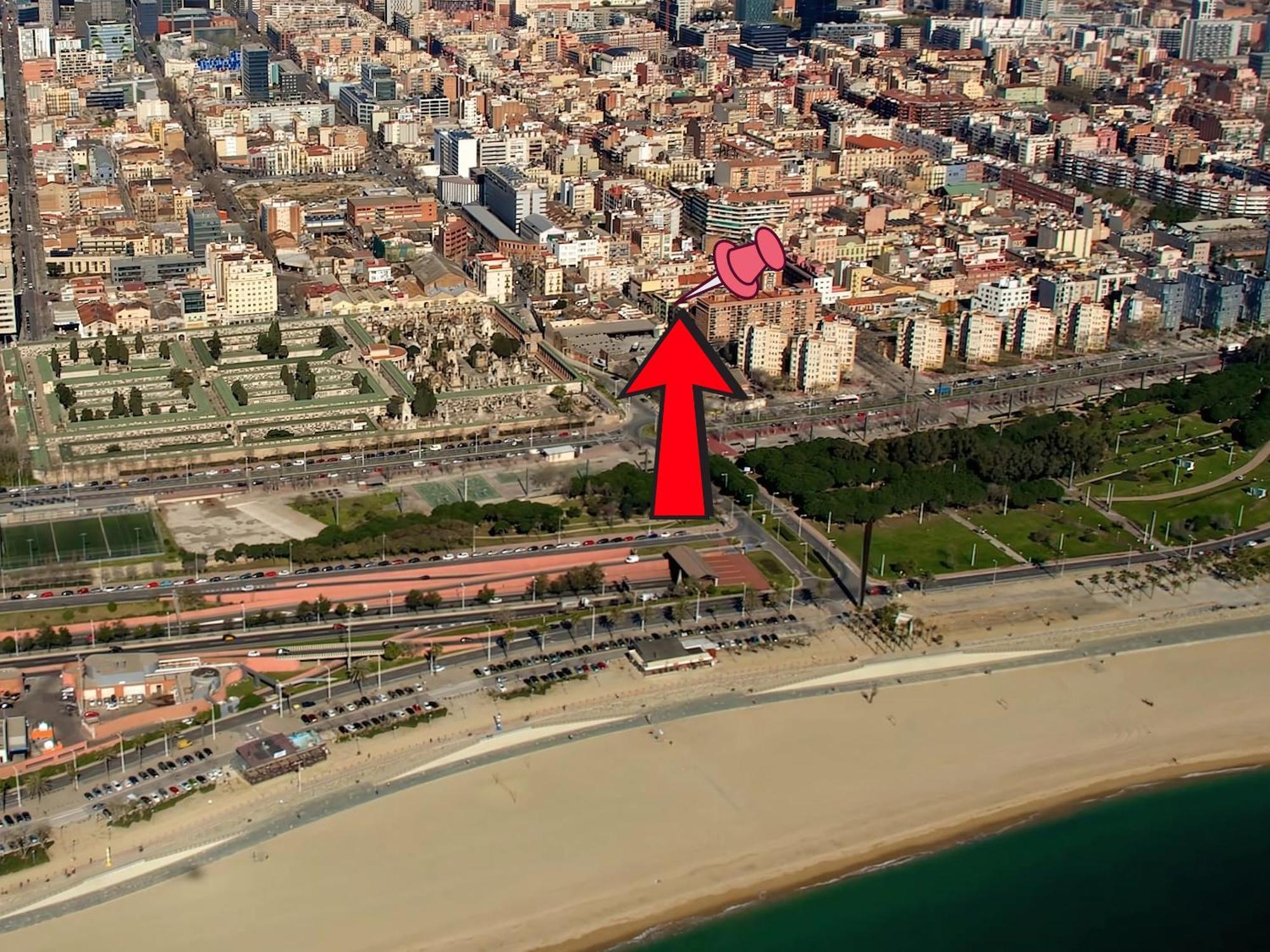 Taulat Loft L Poblenou Beach L Self Check In L Terrace Penthouse Барселона Екстериор снимка